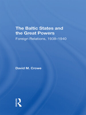 cover image of The Baltic States and the Great Powers